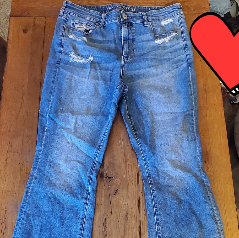 American Eagle Skinny Kick Jean Sz 16